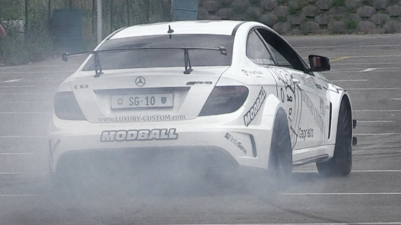 BiTurbo Mercedes C63 Black Series w/ Capristo Exhaust Sound