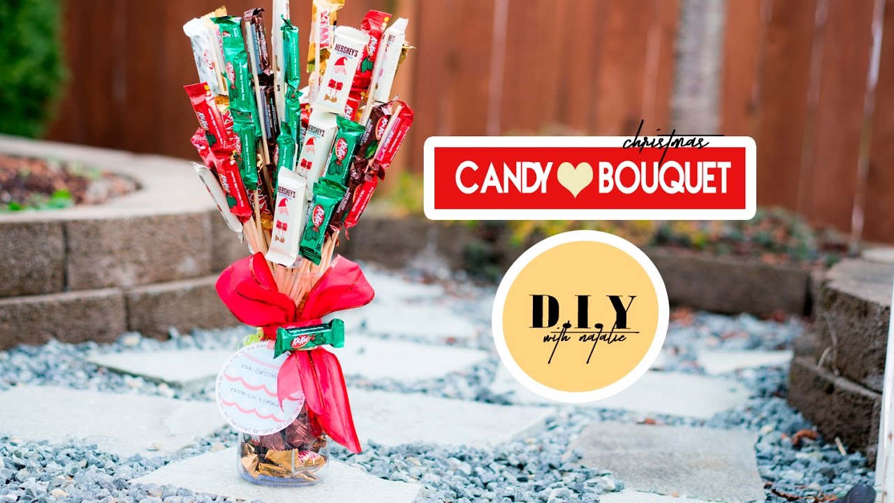 How To Create A Christmas Candy Bouquet DIY  l  xolivi