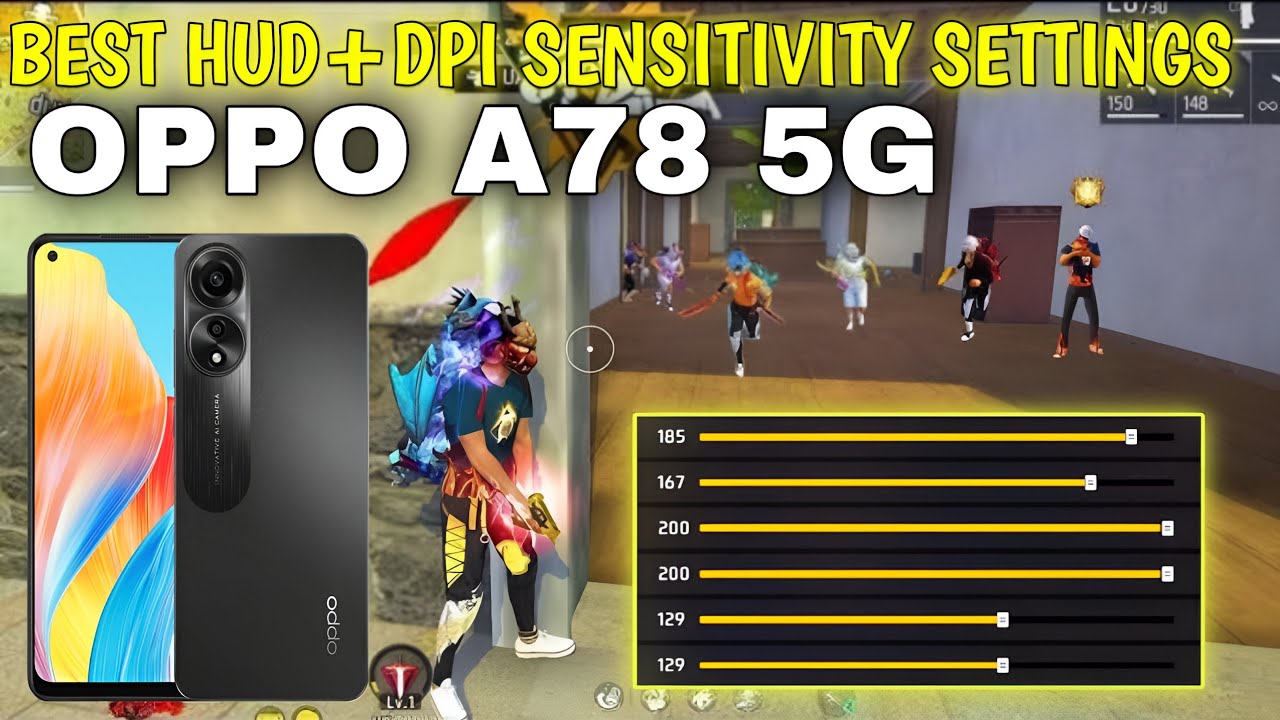 OPPO A78 FREE FIRE HEADHSOT SETTING 2025 |OPPO A78 SENSITIVITY  SETTINGS || BEST DPI FOR OPPO A78 5G