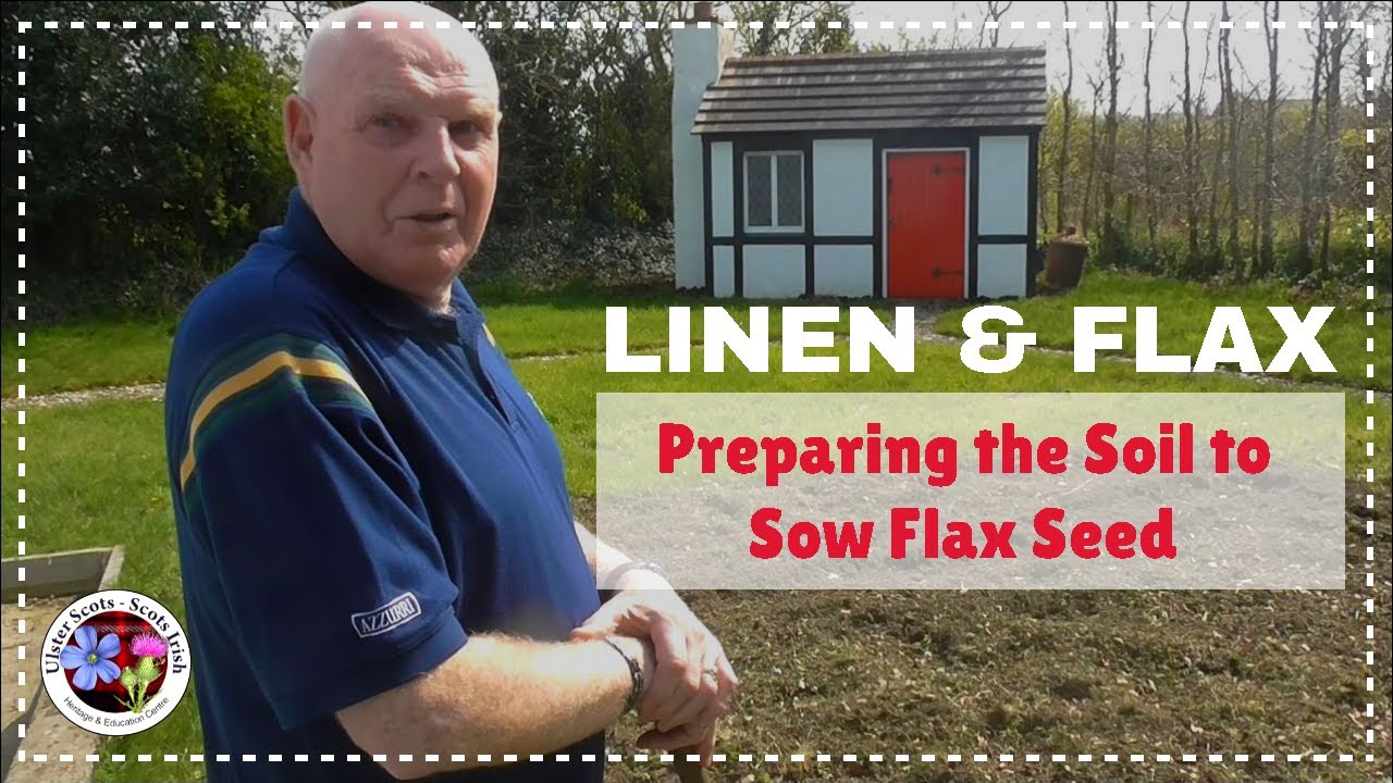 LINEN - FLAX: Preparing Soil for Sowing Flax Seeds (How to sow flax seed to produce linen)