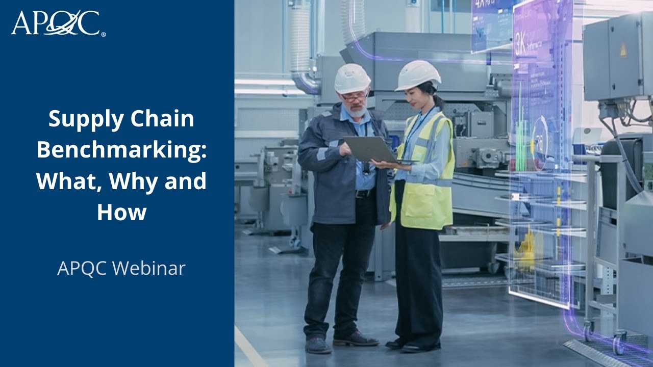 Supply Chain Benchmarking: What, Why and How