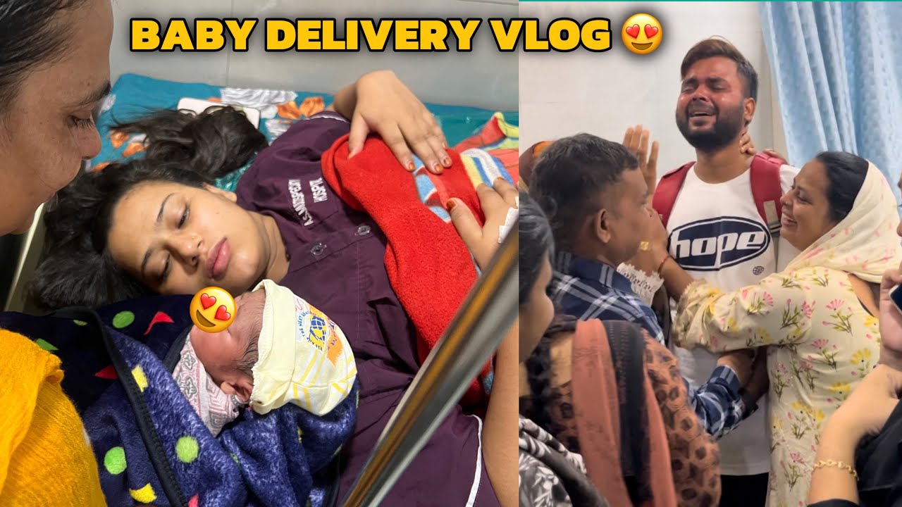 Papa Ban Gaya Mai 😍 Baby Ka Delivery wala Vlog ❤️ Puri Family Rone lagi 😭