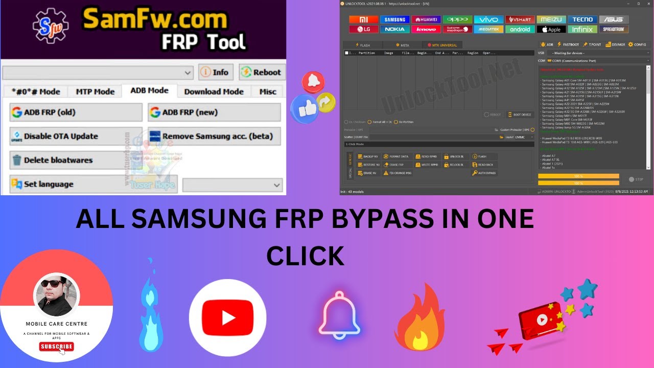 Unlock Any Samsung Frp with One Click - New Update 2023