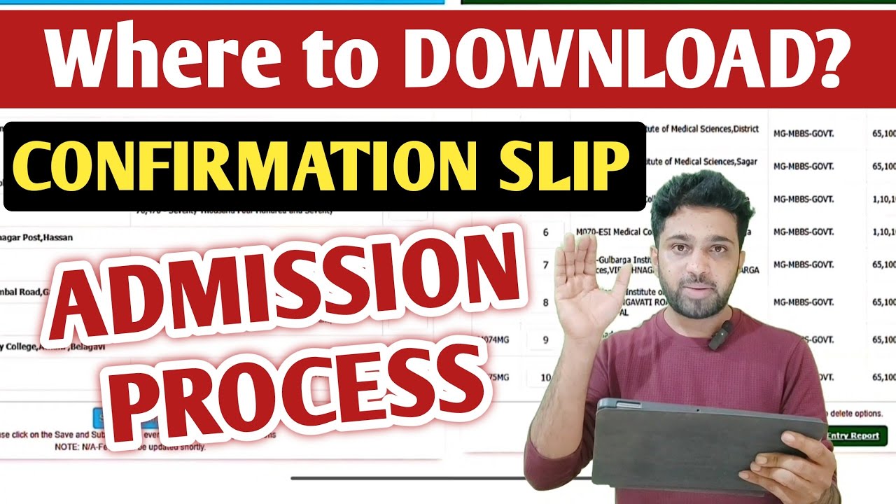 BIG NEWS - Where to download KCET Seat Confirmation Slip? | KCET 1st Round Admission Process 2025
