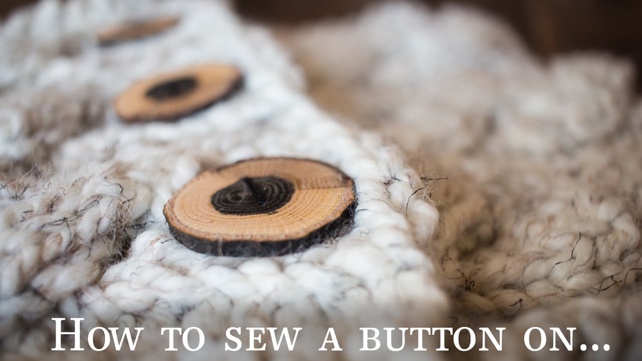 How to Sew a Button on a Knitted Cowl