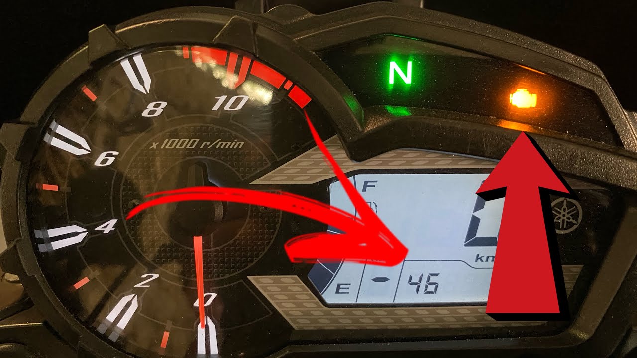 Yamaha Crosser / Fazer com luz de injeção acesa COD 46 - Resolva sem gastar nada