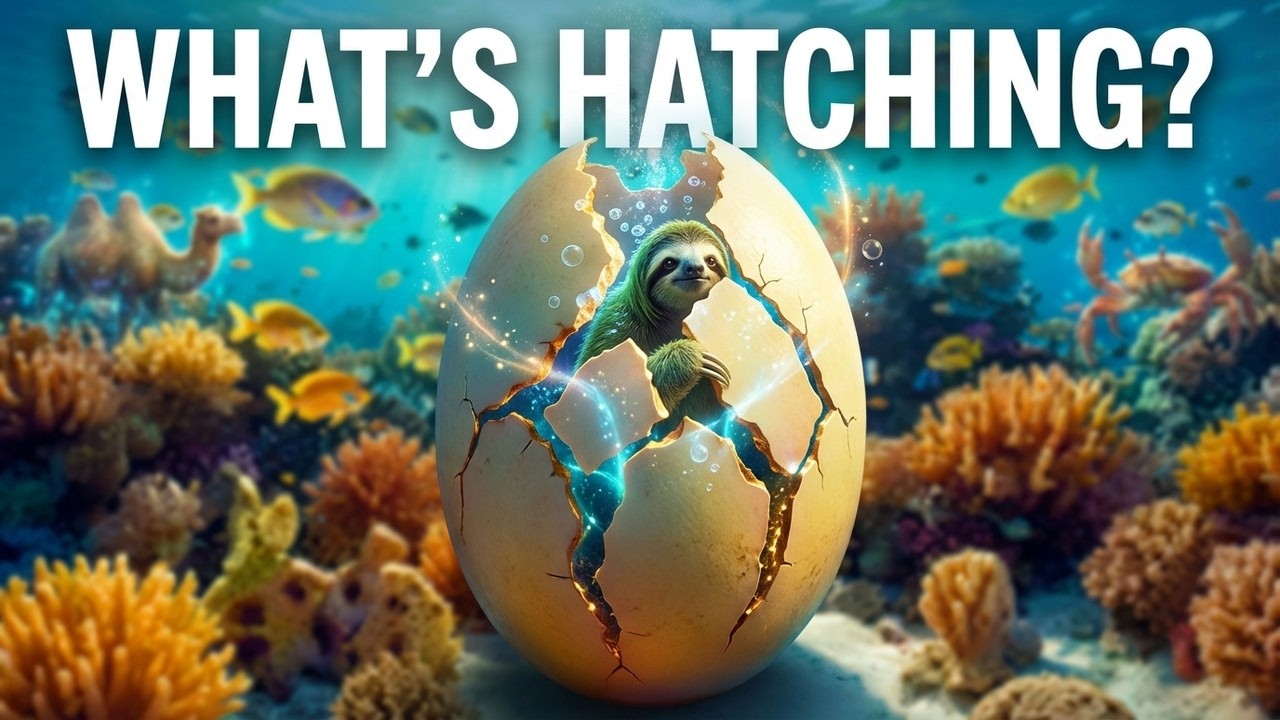 [ASMR] Ocean Egg Hatching – Living Creatures Appear
