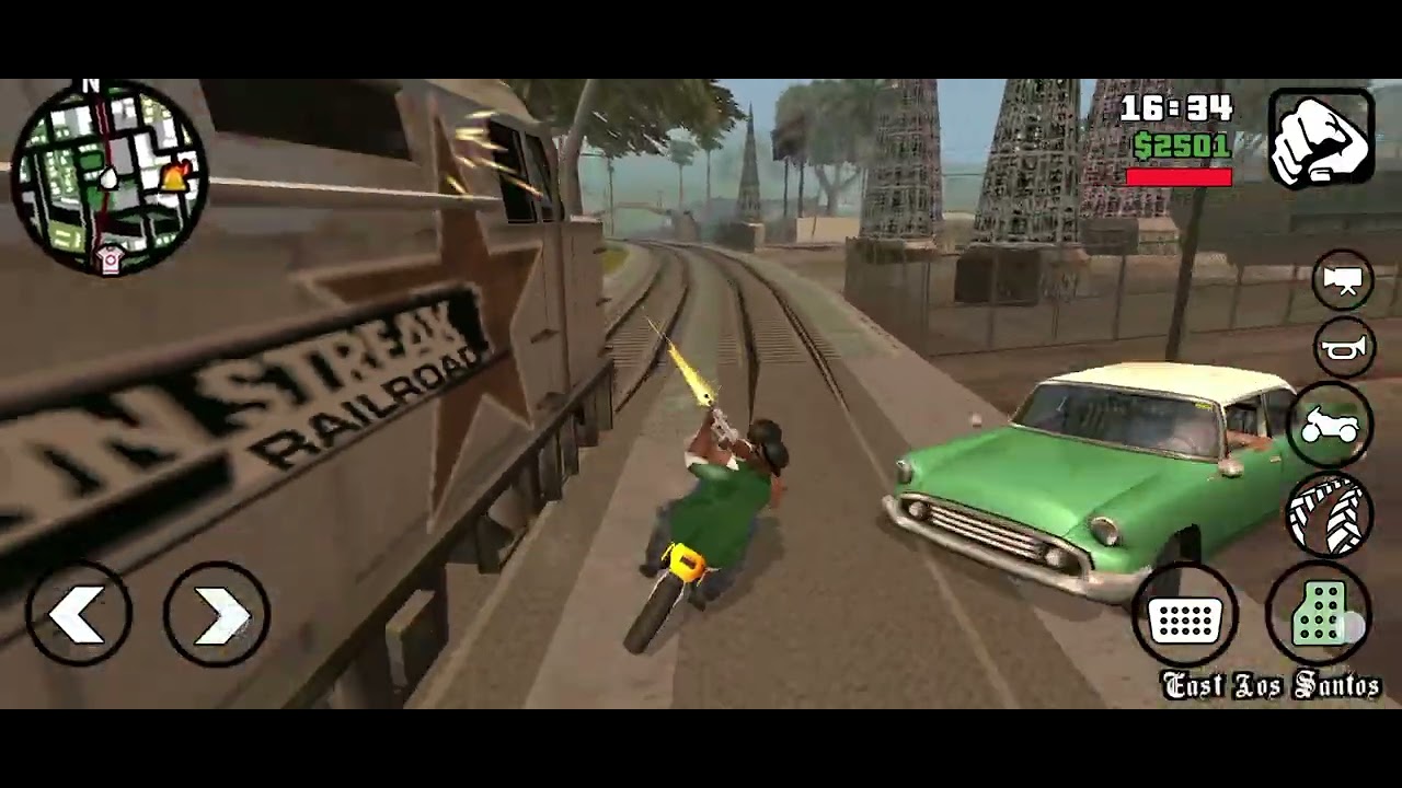 Wrong Side of the Track in GTA San Andreas game #gtasanandreas #trending #gaming #gtaworld #explore 