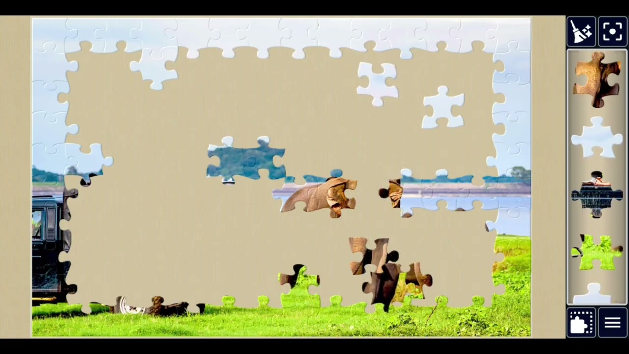 Elephant Encounter on Safari🎉🥰🦣🌿jigsawpuzzle🧩🧩//#viralvideo #videos @jigsawpuzzle667 