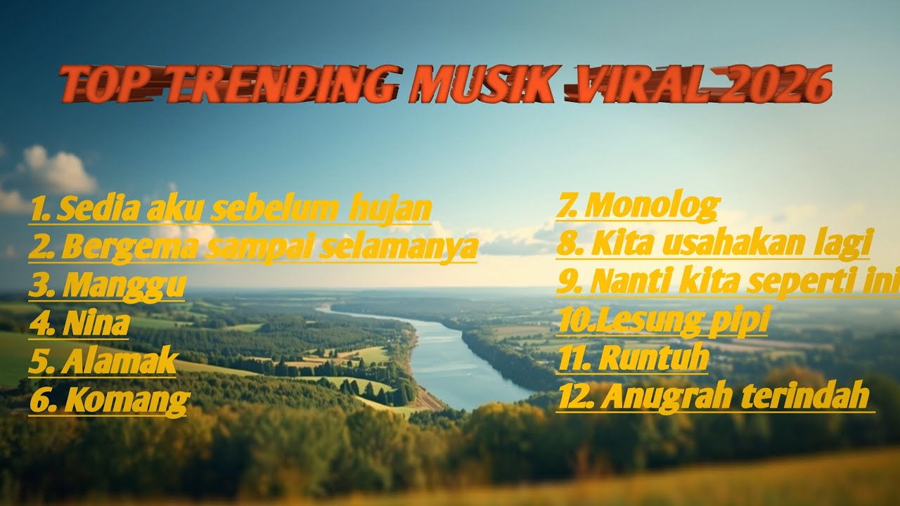 Lagu Indonesia Viral 2026🎶 Paling Sering Diputar & Trending