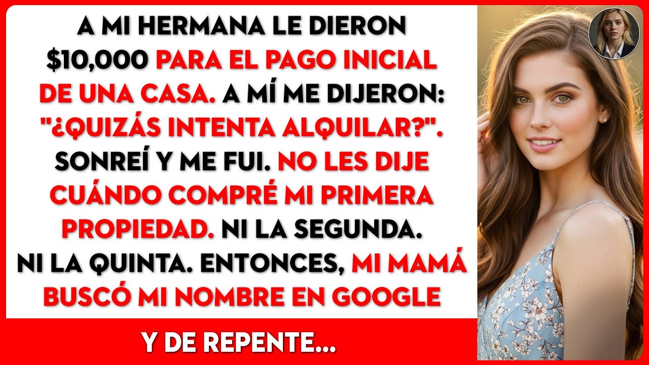 Mis padres le dieron $10K a mi hermana y se burlaron de mí. No saben la verdad.
