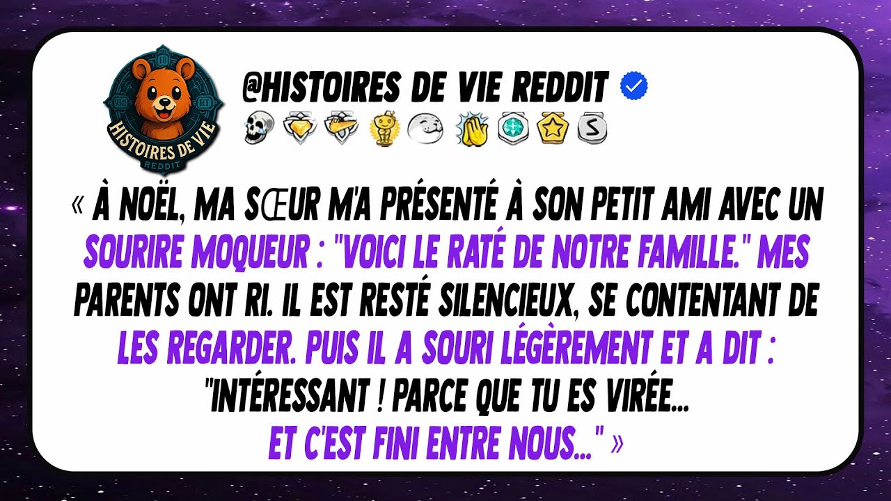 Au dîner de Noël, ma sœur m'a humilié devant son copain PDG, mais il l'a licenciée.