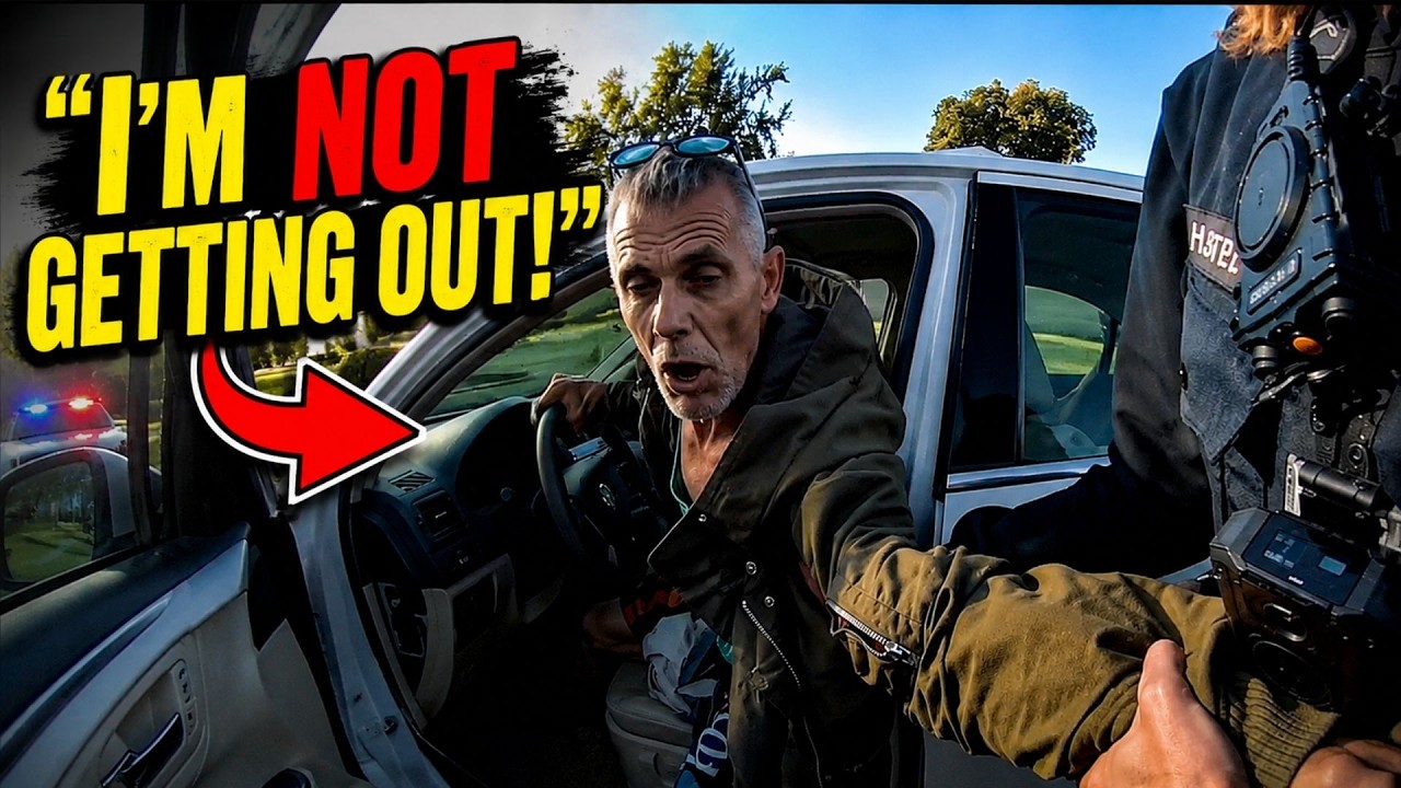 Driver Refuses to Exit After Traffic Stop... Doesn't End Well