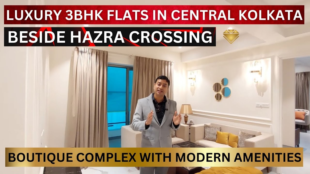 Luxury Boutique Complex | 3bhk Flats In Kolkata Central at Hazra Crossing📞8100293325 #property #flat