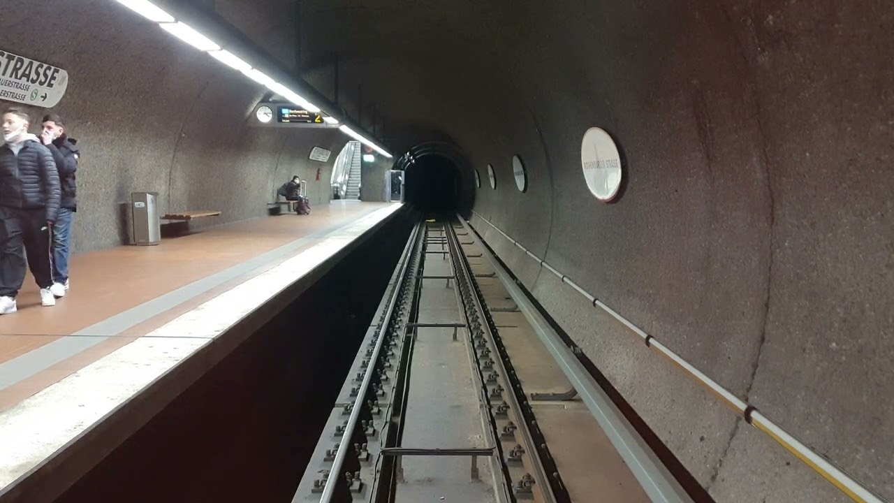 U-Bahn Nürnberg DT3 Linie U3 Wagen 701 , von Gustav-Adolf-Straße bis Hauptbahnhof_4K