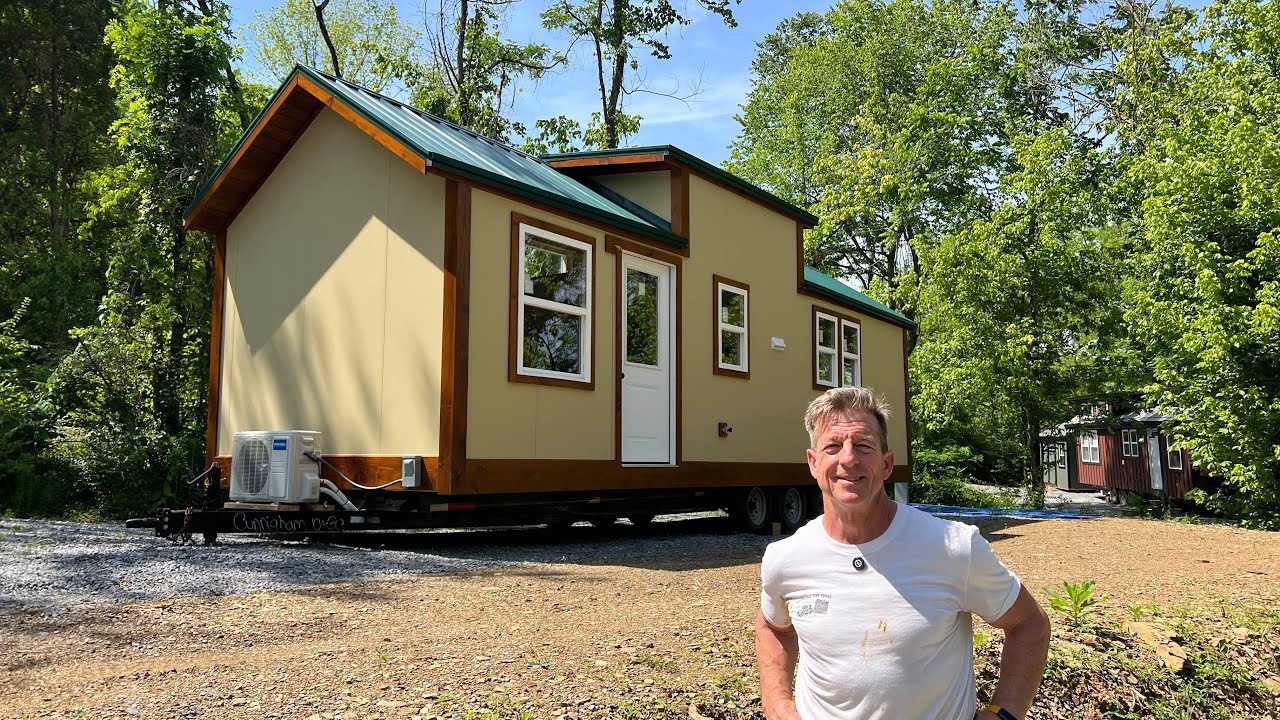 Men Buy Tiny Homes Too - Custom 10’x30’ New Panel Tiny Home w/Wood Trim Package on The Mountain 🇺🇸🏘️