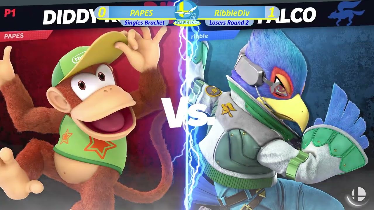 SocaSmash 168 Ultimate Singles: RibbleDiv (Falco) vs PAPES (Diddy Kong) Losers Round 2