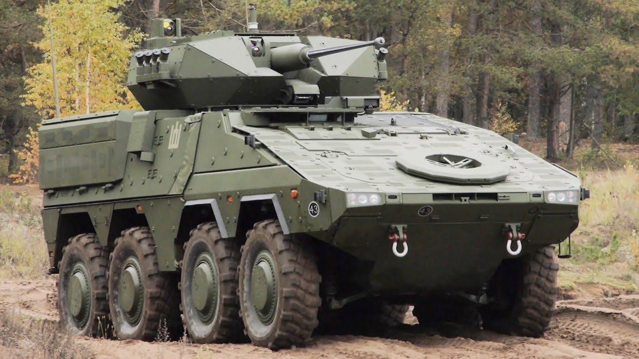 EXCLUSIVE! Lithuanian Army Vilkas (Boxer) IFV in Action &bull; Demonstration