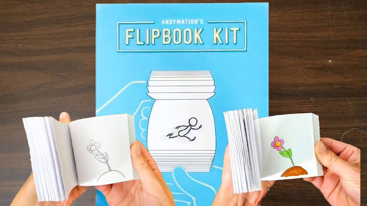 ANDYMATION&rsquo;S FLIPBOOK KIT Review and MAKING A FLIPBOOK   |   EmchKidsVids  @andymation