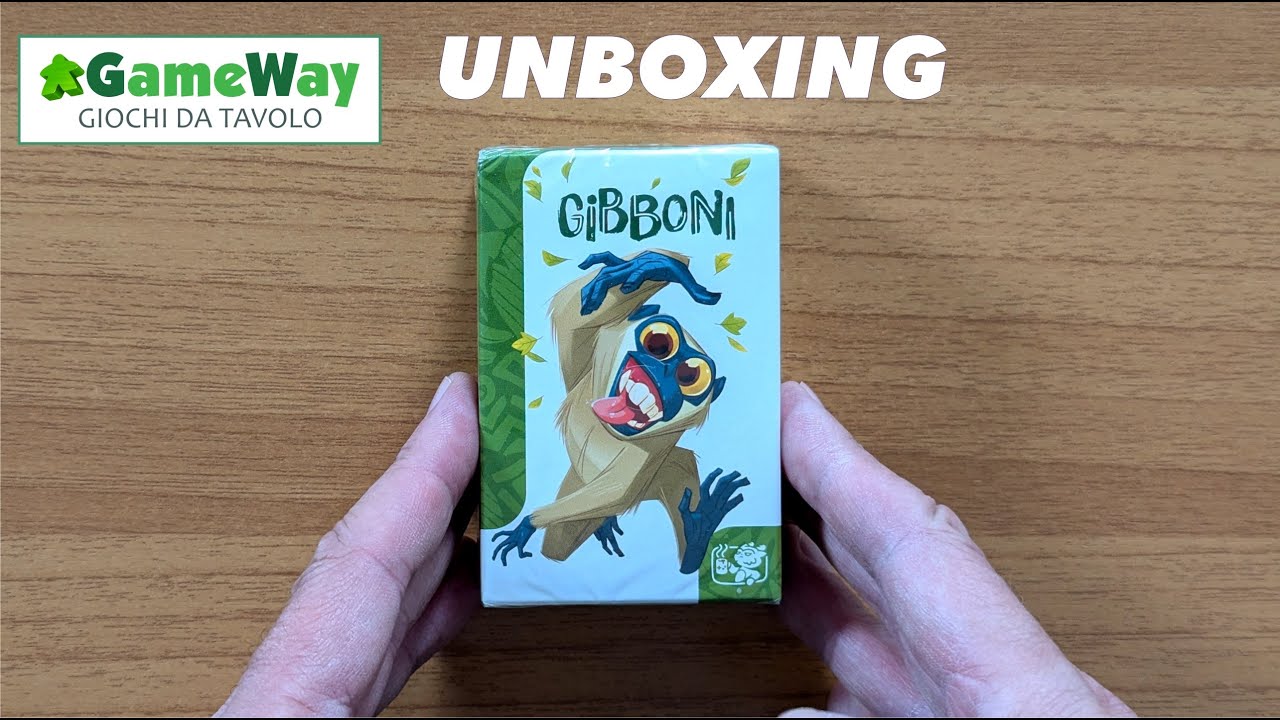 Unboxing di Gibboni -  gioco di carte di Tambù Games