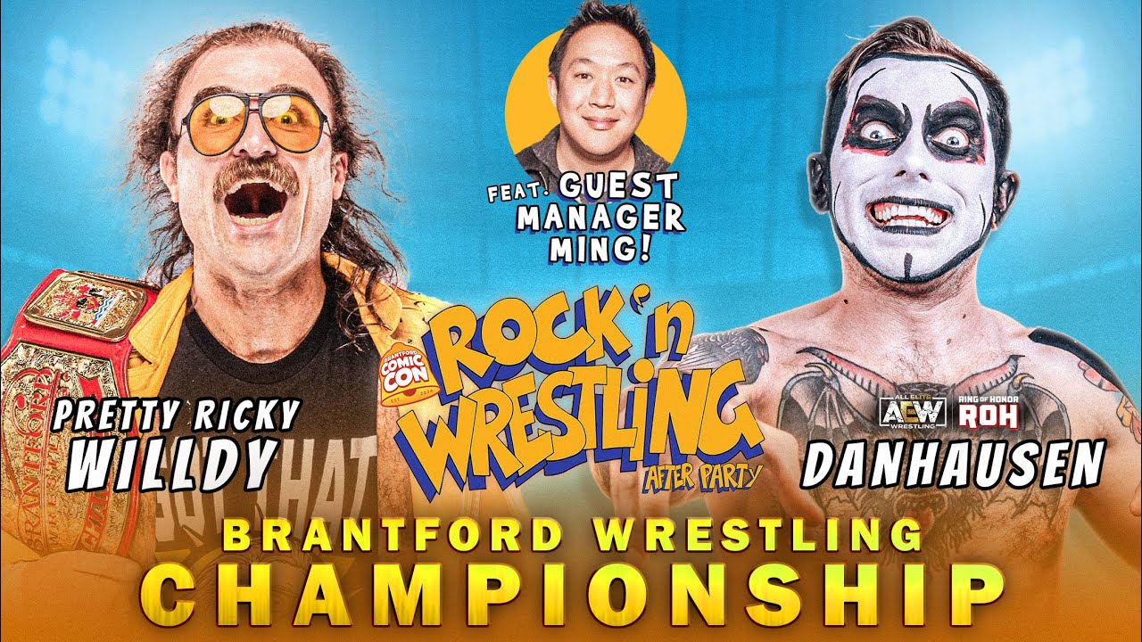 Pretty Ricky Willdy w/Ming Chen VS Danhausen (Brantford Comic Con Rock n Wrestling After Party 2025)