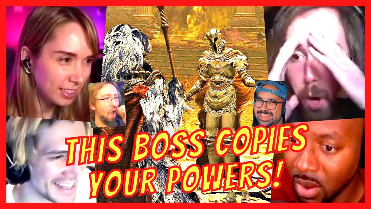 GAMERS FIGHT COPYCAT BOSS of SIR GIDEON OFNIR THE ALL KNOWING BOSS FIGHT REACTIONS - ELDEN RING BOSS