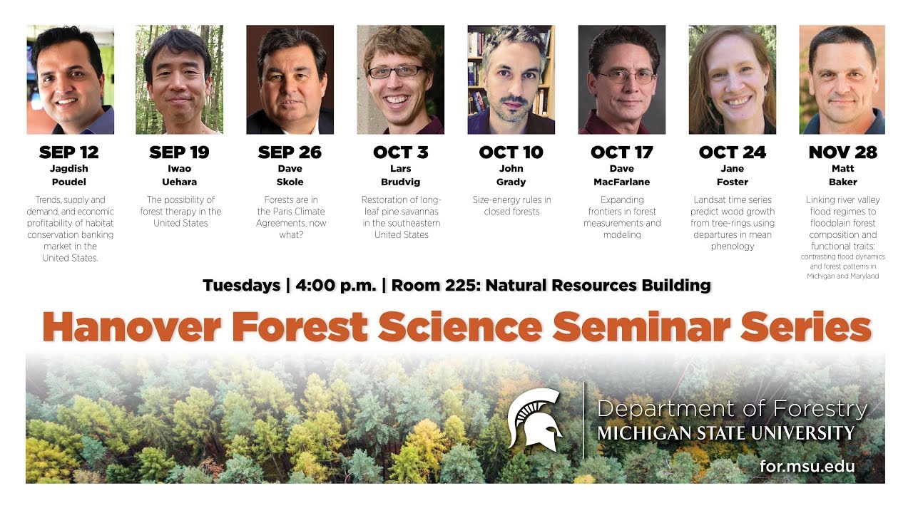 10.10.17 Hanover Forest Science Seminar Series: John Grady