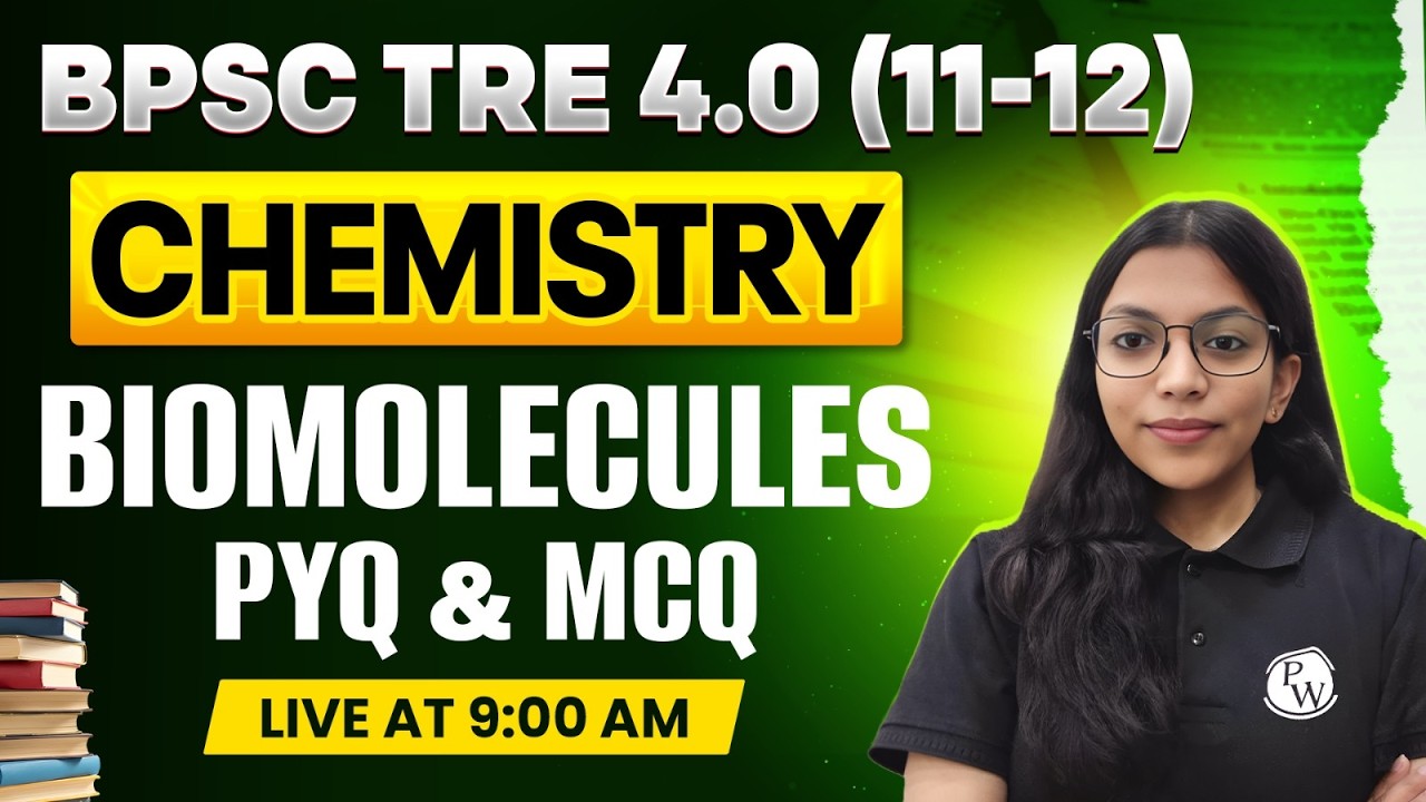 BPSC TRE 4.0 Chemistry Class 2026 | Biomolecules For BPSC TRE 4.0 | BPSC Chemistry By Ishika Mam