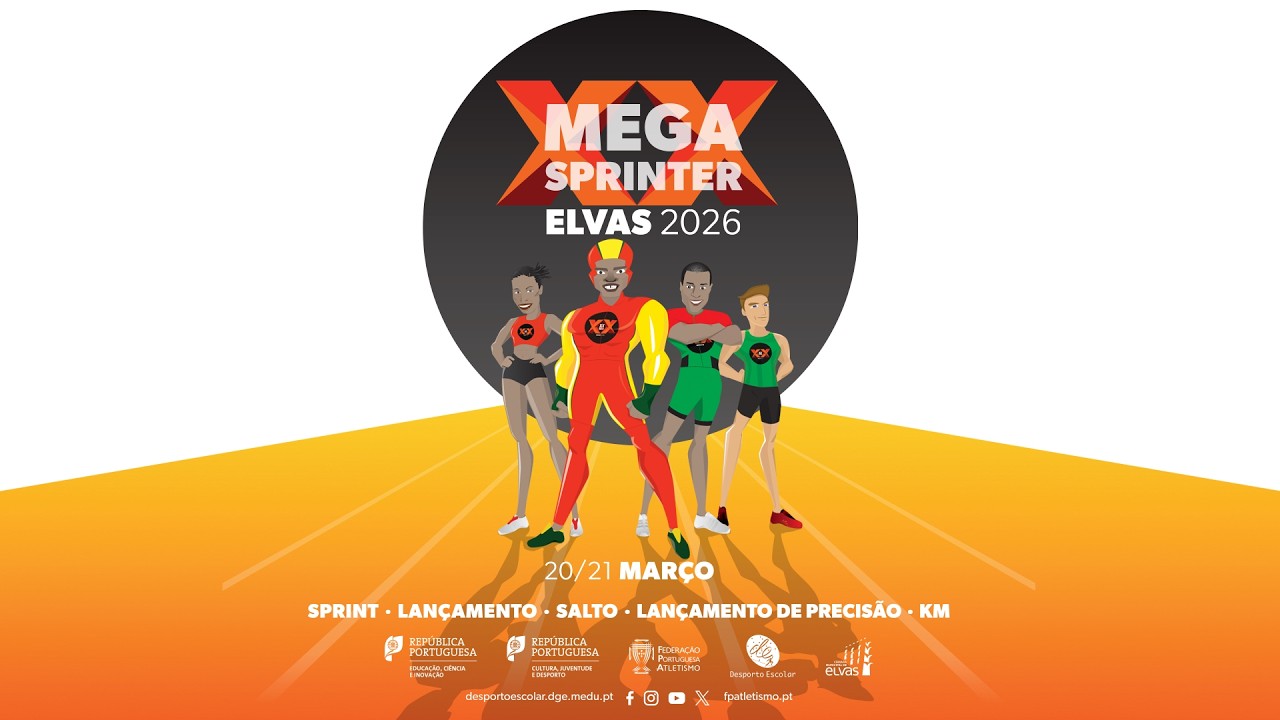 MEGA - SPRINTER - ELVAS 2026; 20 e 21 de mar&ccedil;o.