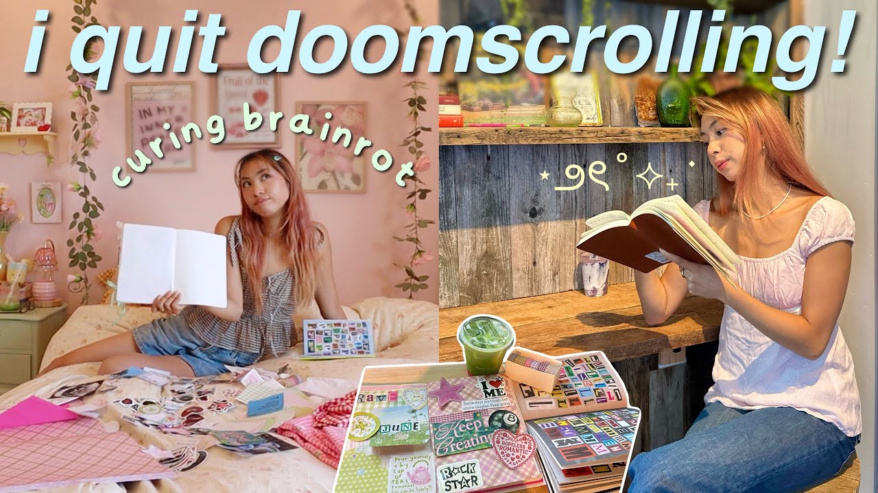 journaling instead of doomscrolling for A WEEK *is this the cure to brainrot?*