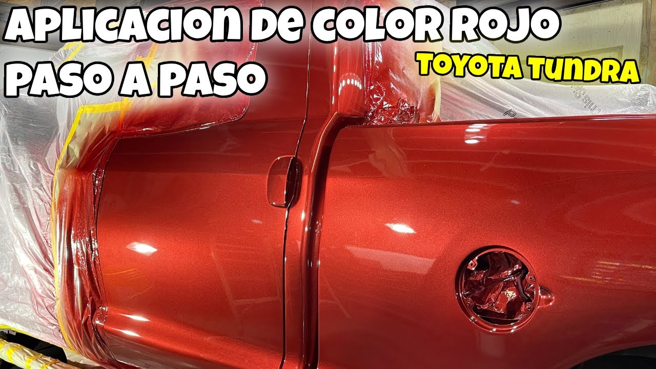 Aplicacion De Color Rojo Paso a Paso (2007 Toyota tundra)