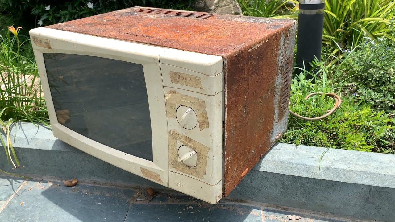 Restoration of The Old Super Rusted Microwave - Restore Rusty Old Electrolux Electric Oven