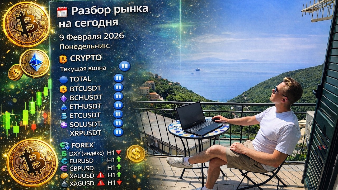 Разбор рынка Форекс + Crypto Понедельник 9.02.2026