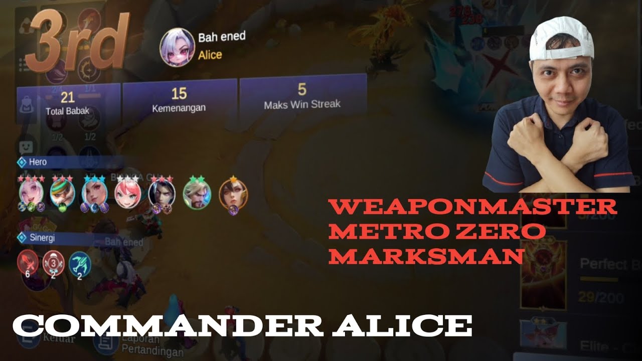 COMMANDER ALICE | B3 DI ACAK ACAK CHOU #mcgg #magicchessgogo 