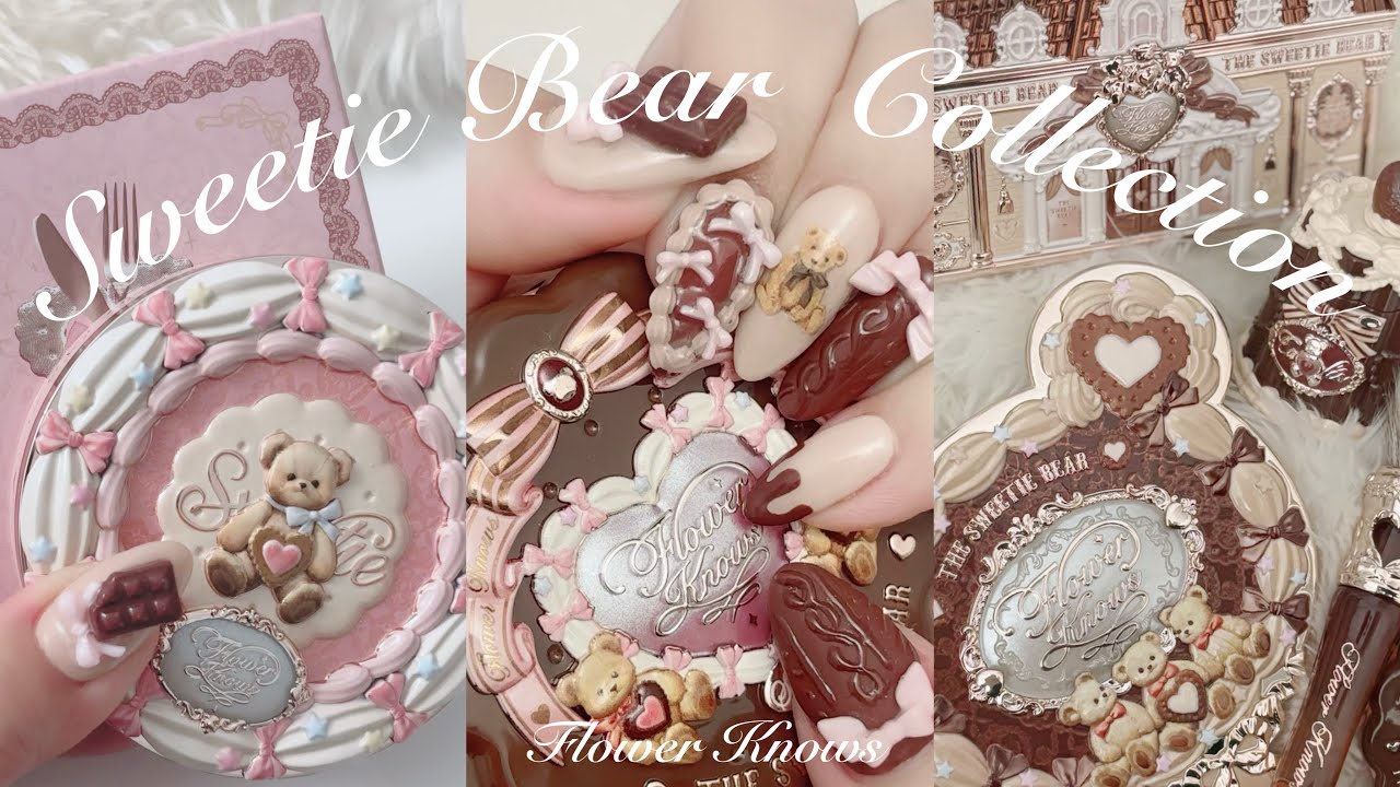【購入品】Flower Knows 🧸 Sweetie Bear Collection ② AWネイル 【How to Nails】　フラワーノーズ / 秋ネイル / コスメ 