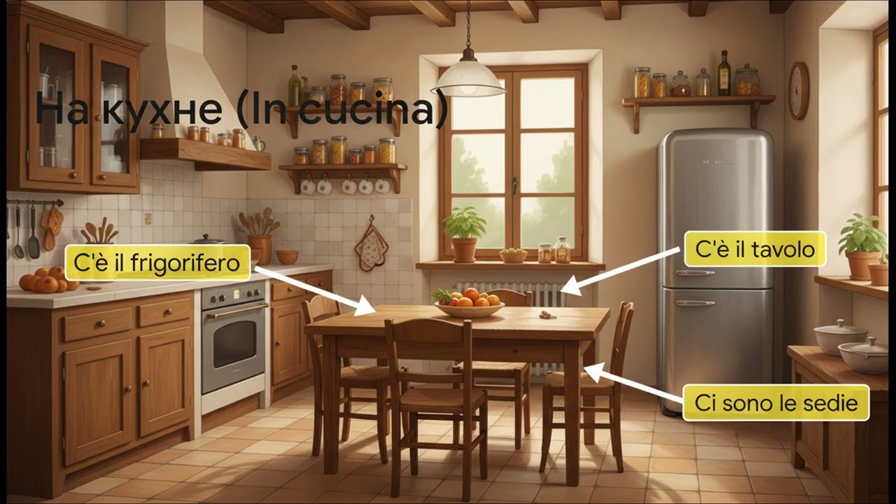C è e Ci sono  Описываем мир