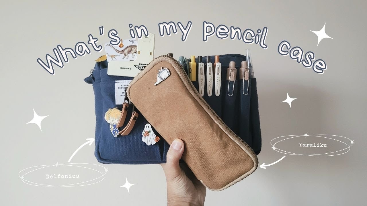 ⋆ What's in my Delfonics pouch | ft. Yuruliku pen case 👜✒️