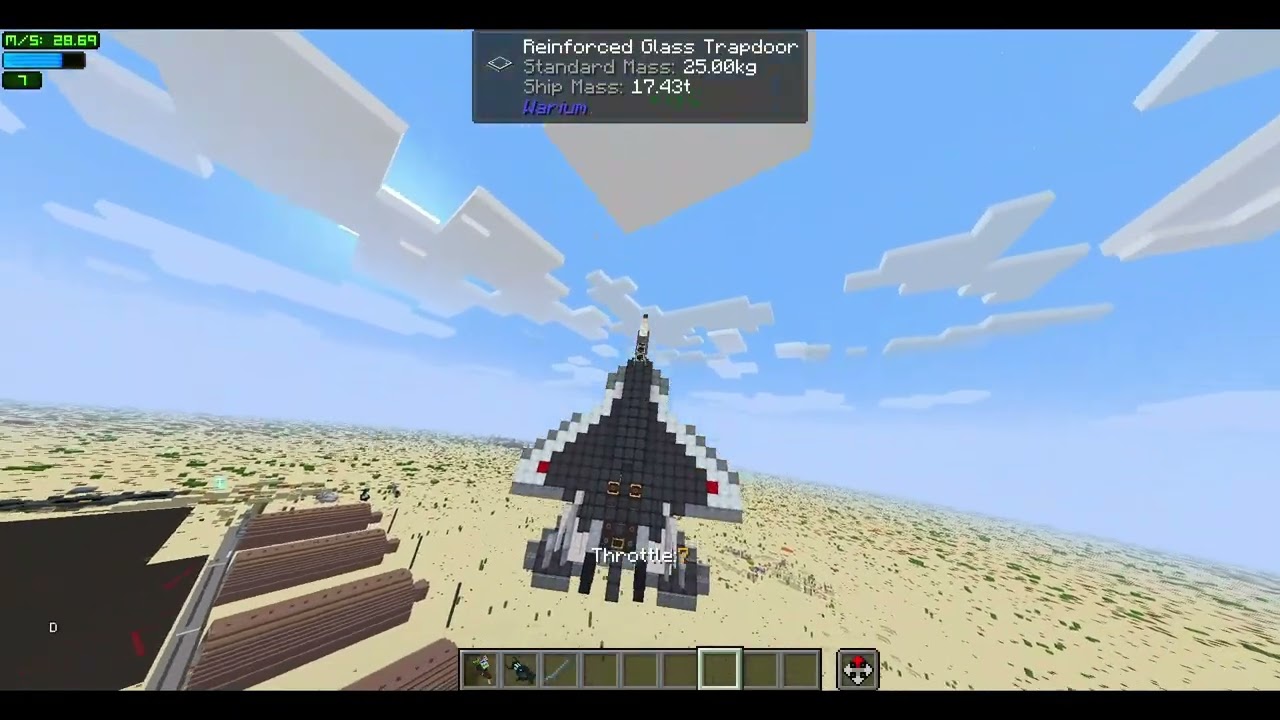 Su57 2D Thrust Vector Minecraft Warium and Create Mod