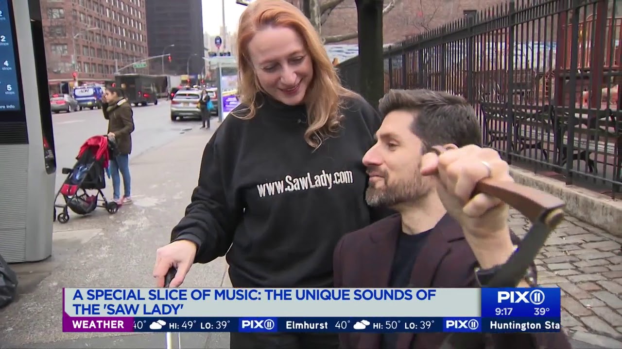 The unique sounds of the Saw Lady: Meet the New York City musician who plays a saw
