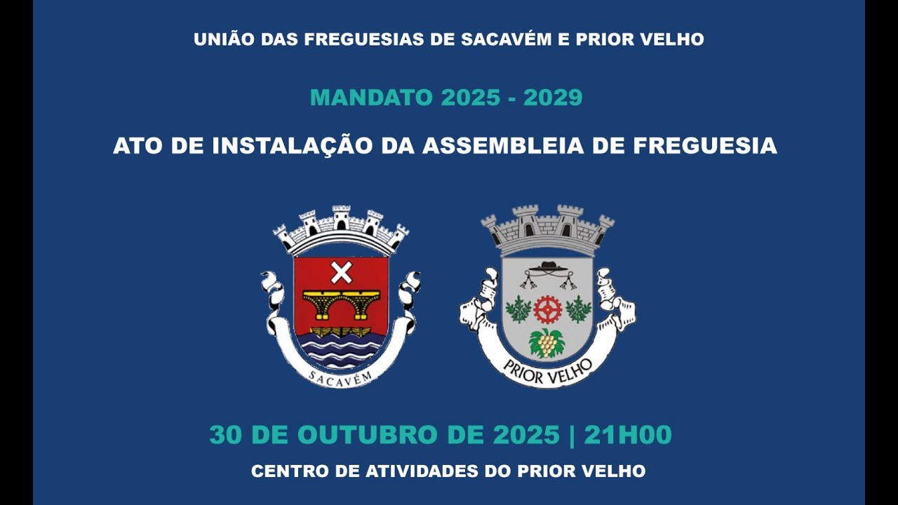 Ato de Instalação da Assembleia de Freguesia - 30 de Outubro de 2025