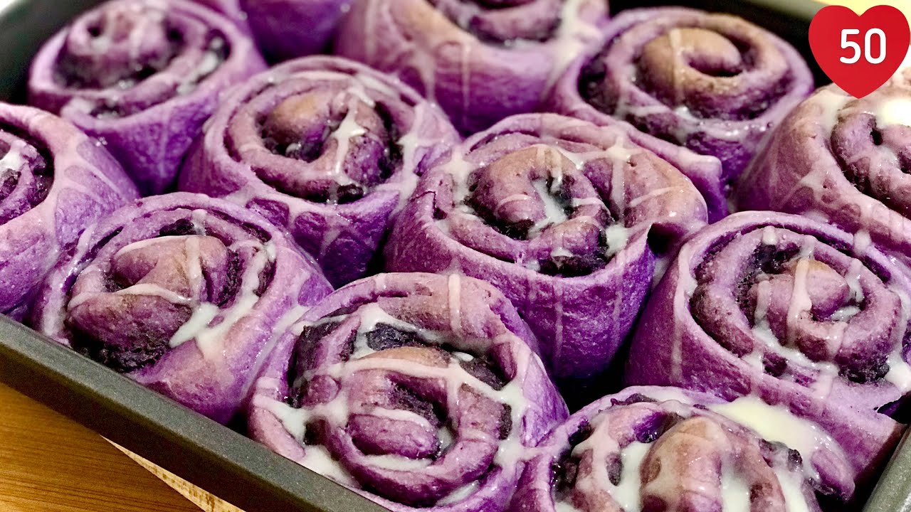 How to make UBE BREAD ROLLS / EASY Recipe / SOFT & FLUFFY / Purple Yam Bread