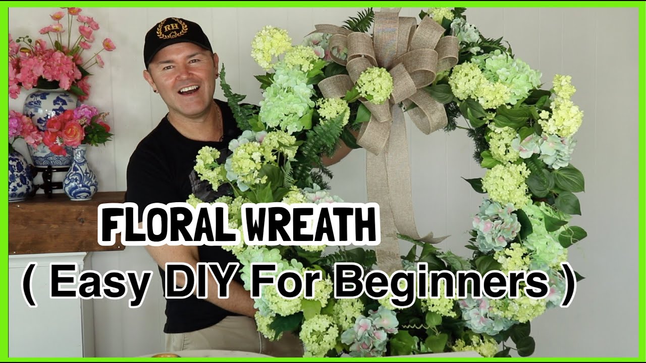 DIY FLORAL WREATH / How To Make A HUGE Floral Wreath / Ramon At Home