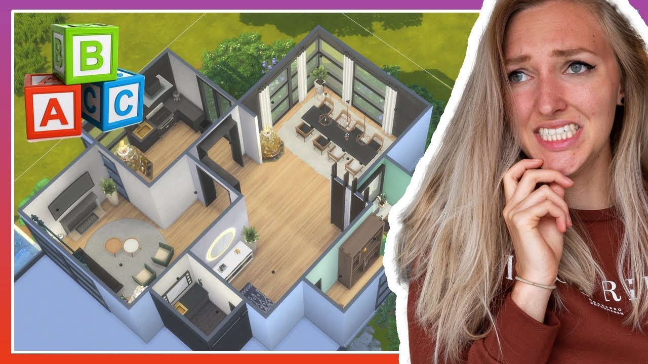 Een Sims huis bouwen in ALFABETISCHE VOLGORDE 😵