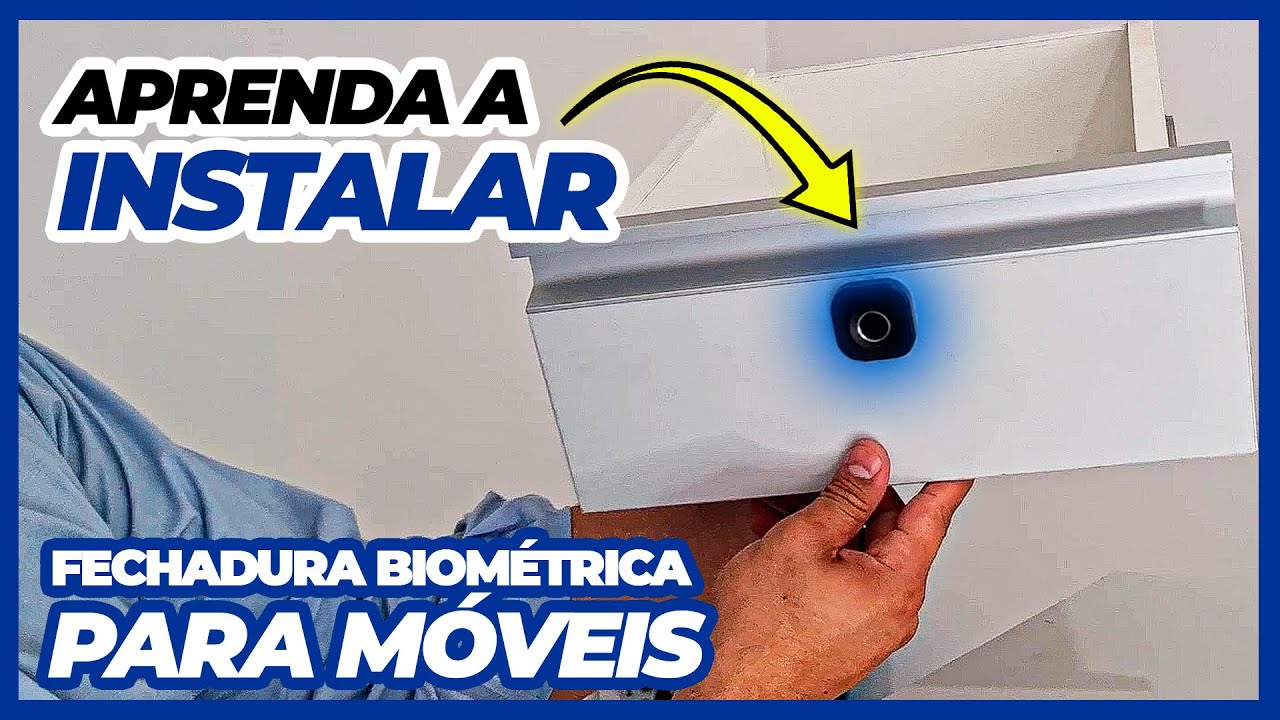 Instalação NA PRÁTICA! - Fechadura Biométrica para Móveis Square Black