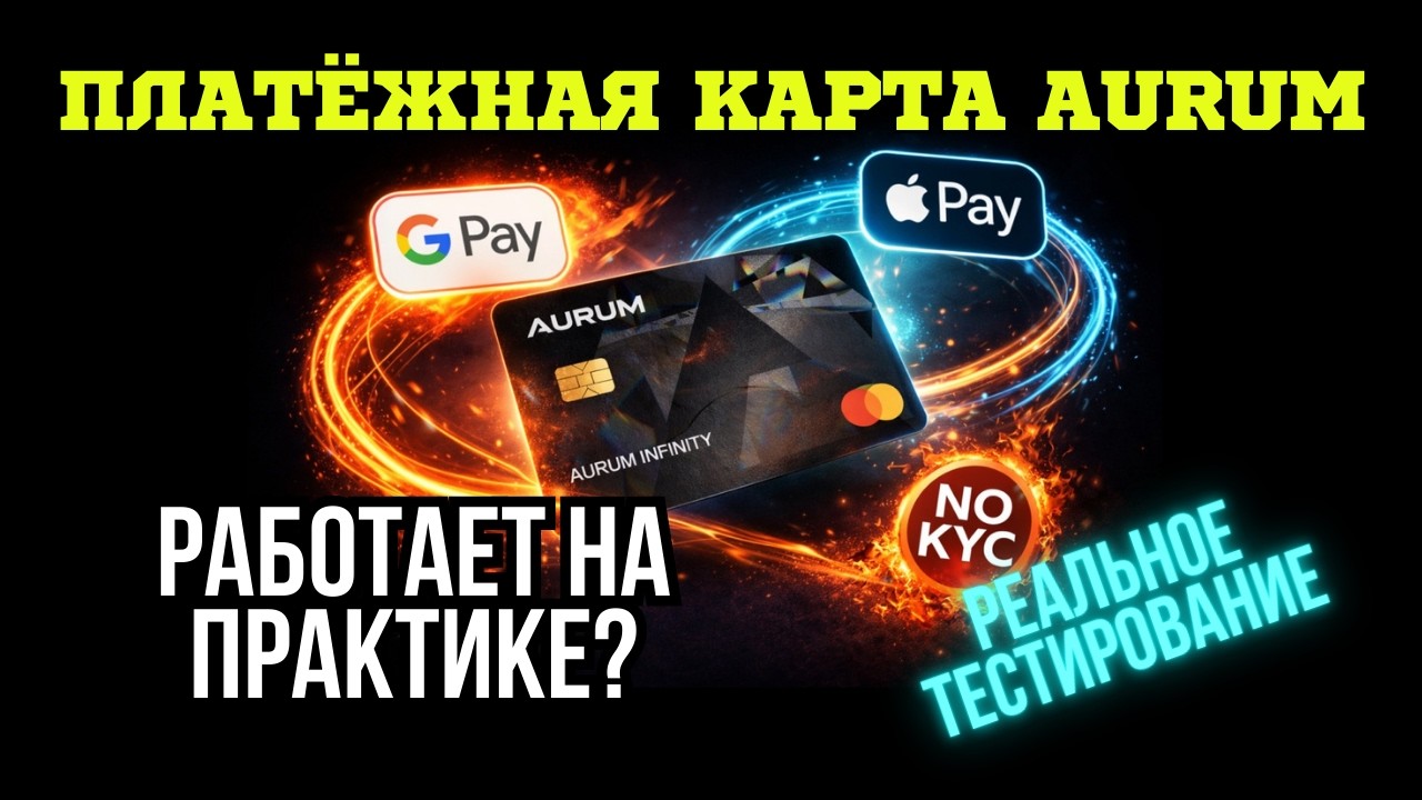AURUM - Крипто карта VISA без KYC: реальный опыт, покупка и настройка | ВЫПУСК 4 🇷🇺