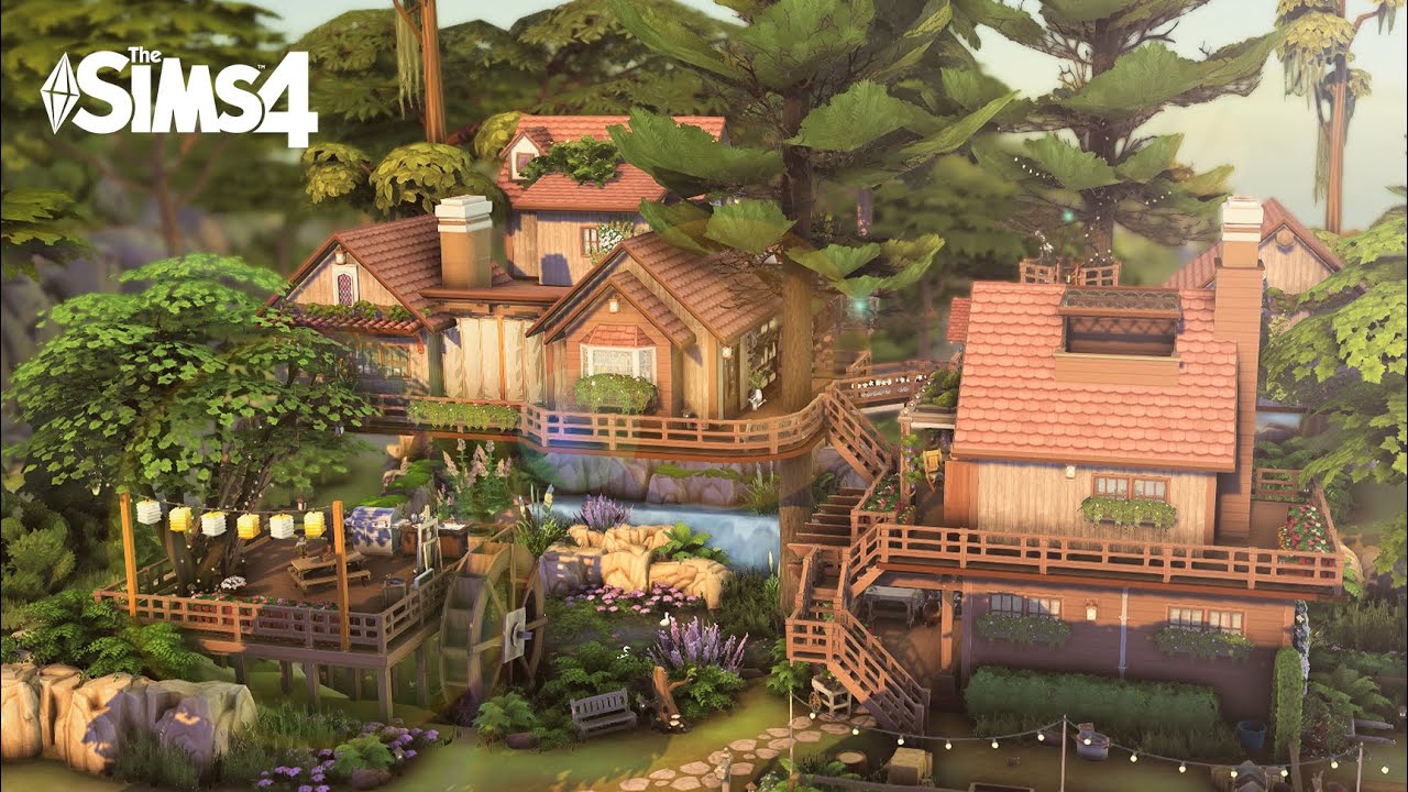 Treehouse Family House with Farm & Kids Activities! | No CC | The Sims 4 Stop Motion Build