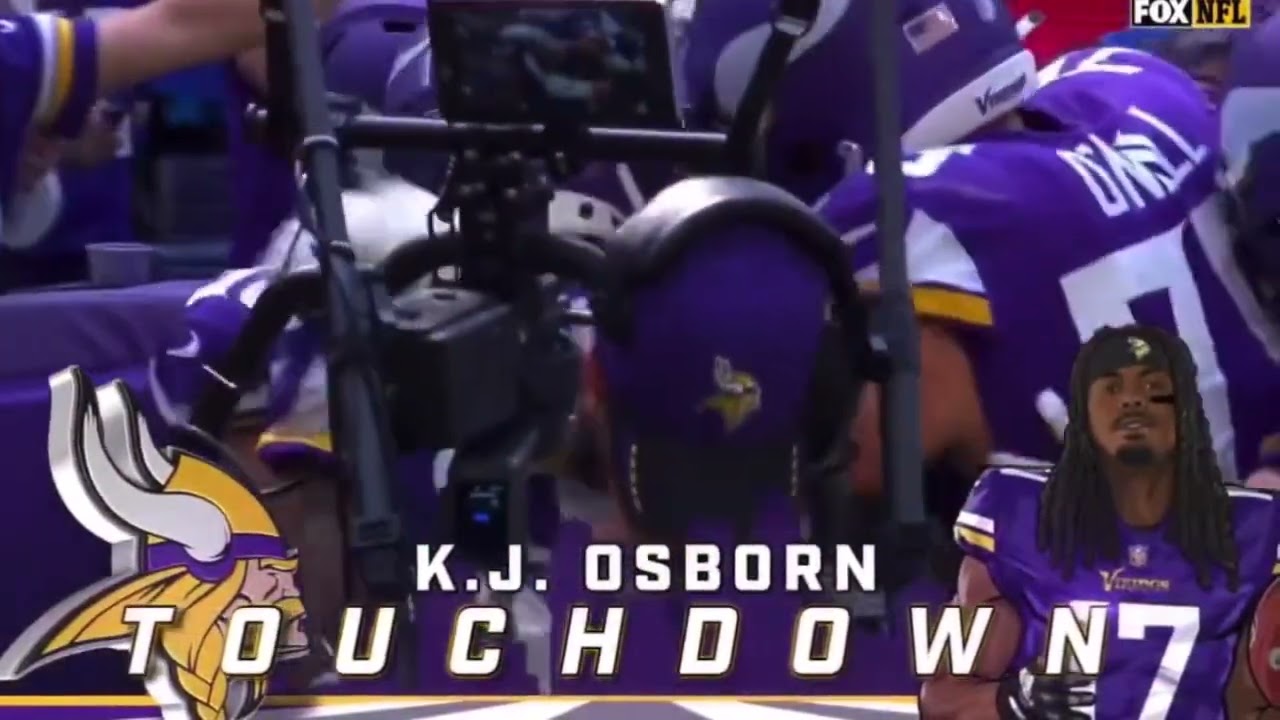 Kirk Cousins Game Winning Touchdown Pass to KJ Osborn | Lions vs Vikings