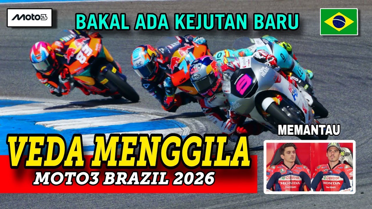 Moto3 Brazil 2026: Strategi Veda Ega Pratama Dibongkar, Peluang Podium Terbuka! #moto3 