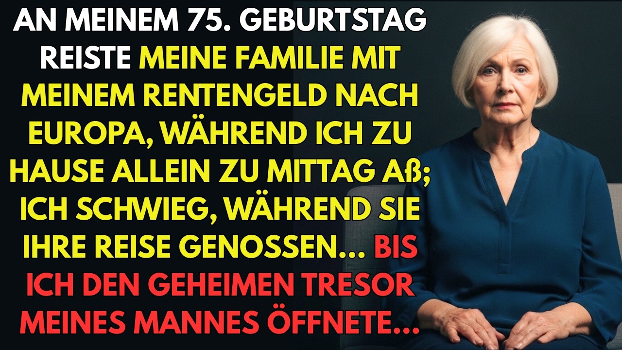 Sie nutzten mein Rentengeld für eine Reise zu meinem 75. – ich blieb allein zu Hause.