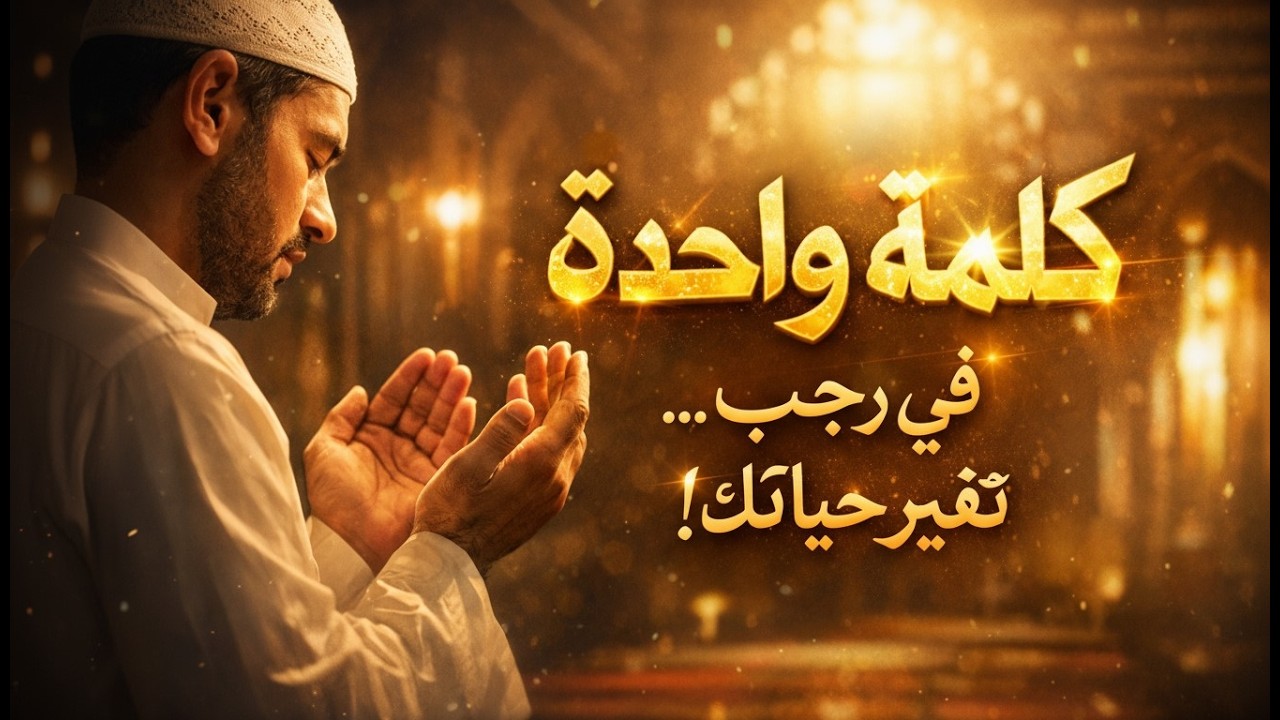 كلمة واحدة في رجب.. والله ما دعوت بها إلا فُتحت لي الأبواب المغلقة! (سر عظيم)